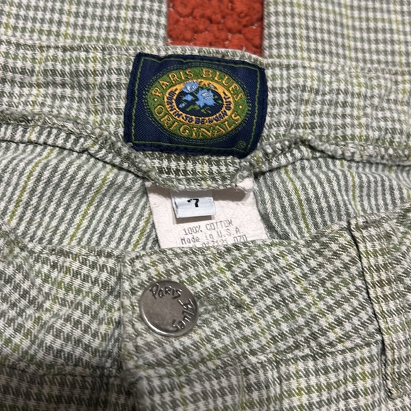 Vintage Y2K Paris Blue plaid pants - Picture 4 of 4